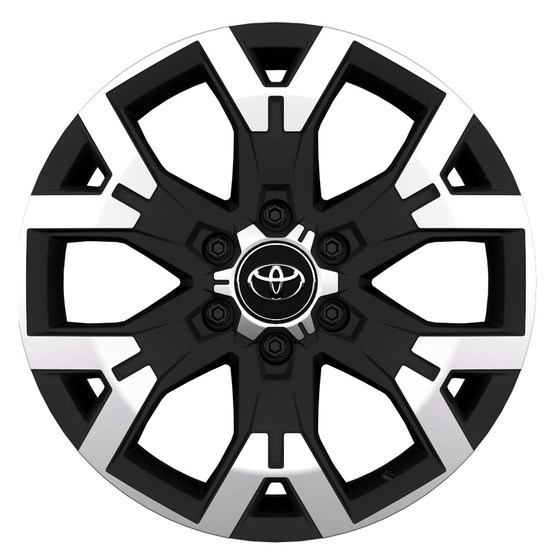 Valuveljed Toyota 20&quot;. Must lihvitud kodaraga